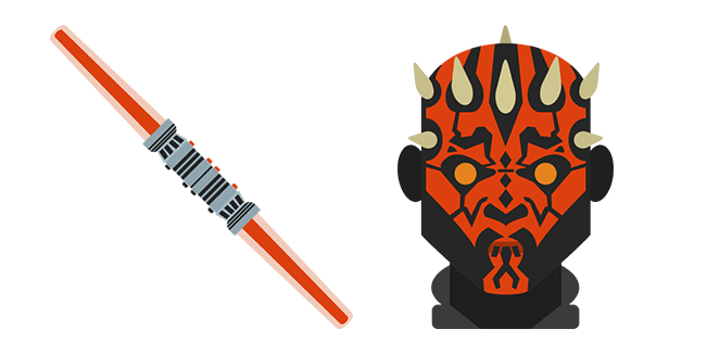 Star Wars Darth Maul and Red Lightsaber