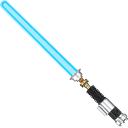 Star Wars Obi-Wan Kenobi and Blue Lightsaber pointer