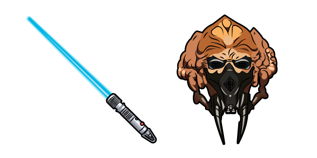 Star Wars Plo Koon and Blue Lightsaber