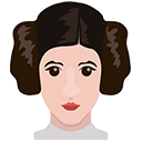 Star Wars Princess Leia and Blaster cursor