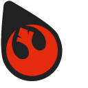 Star Wars Rebel Alliance Logo and Luke pointer