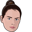 Star Wars Rey Skywalker and Yellow Lightsaber cursor
