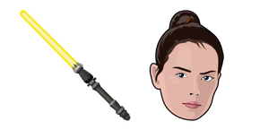 Star Wars Rey Skywalker and Yellow Lightsaber