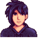 Stardew Valley Sebastian and a Heart cursor