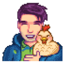 Stardew Valley Shane and Chicken Charlie cursor
