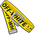 Off-White Yellow Industrial Belt cursor