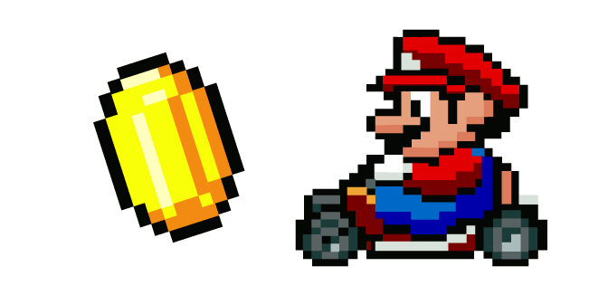Super Mario Kart Mario and Coin