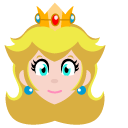 Super Mario Princess Peach and Crown cursor