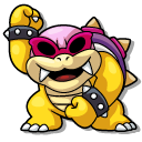 Super Mario Roy Koopa and a Wand cursor