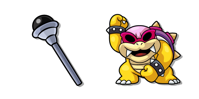 Super Mario Roy Koopa and a Wand