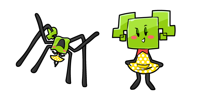 Super Paper Mario Mimi and Spider