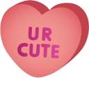 Conversation Hearts Candy cursor