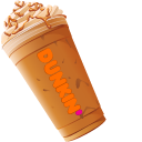 Dunkin Pumpkin Latte and Donut pointer