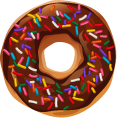 Dunkin Pumpkin Latte and Donut cursor