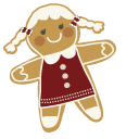 Gingerbread Cookies Girl and Boy pointer