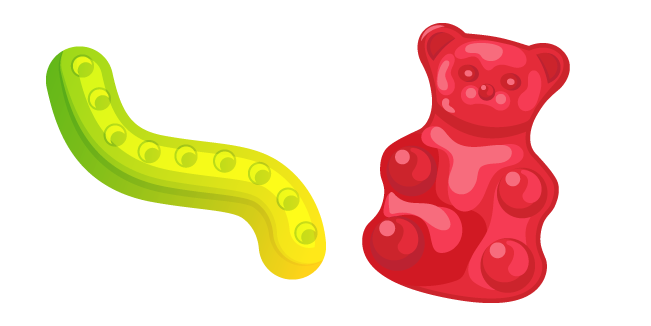 Gummy Worm and Bear