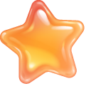 Jelly Heart and Star cursor