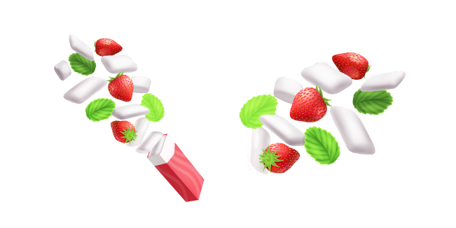 Strawberry and Mint Gum