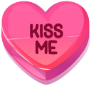 Valentine's Day Sweethearts Love and Kiss Me cursor
