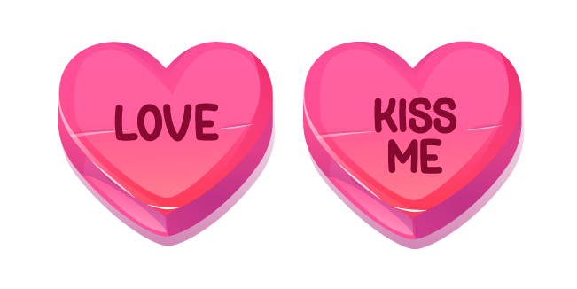 Valentine's Day Sweethearts Love and Kiss Me