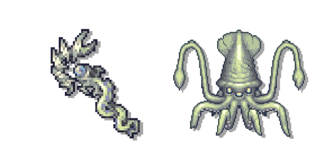 Terraria Colossal Squid and Calamari's Lament