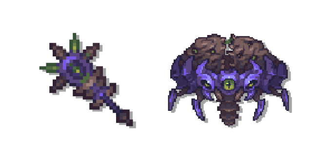 Terraria Hive Mind and the Dank Staff