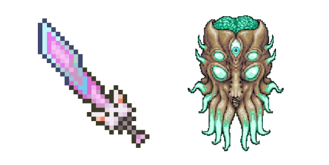 Terraria Moon Lord and Meowmere