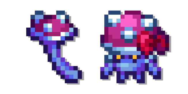 Terraria Mushroom Boi and Mushroom Staff
