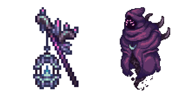 Terraria Signus and Cosmilamp