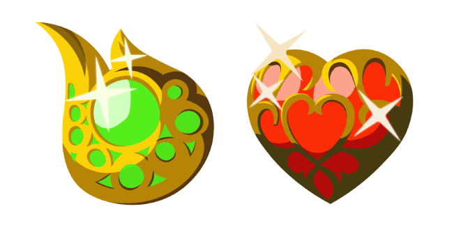 Zelda Stamina Vessel and Heart Container