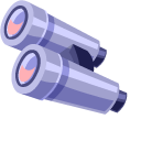 Air Balloon and Binoculars pointer