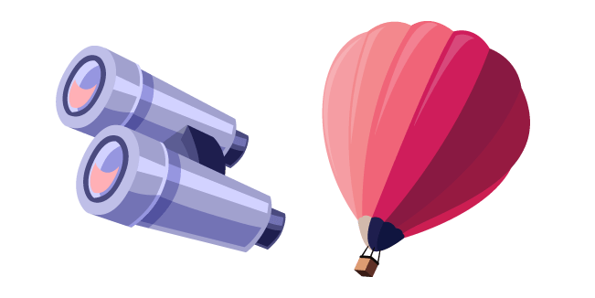 Air Balloon and Binoculars