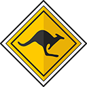 Australia Kangaroo Sign cursor