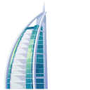 Dubai Burj Khalifa and Burj Al Arab cursor