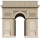 French Flag and Arc de Triomphe cursor