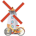 Netherlands Tulips and Windmill cursor