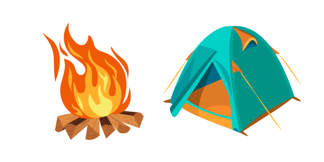 Tent and Campfire