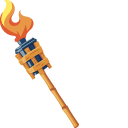 Tiki Mask and Burning Torch pointer