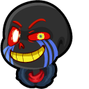 Undertale Error Sans and Blue Strings with Tie-Up Soul cursor