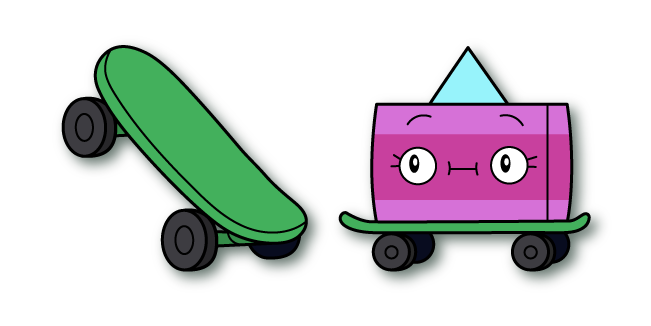 Unikitty! Kickflip and a Skateboard