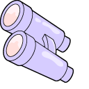 VSCO Girl Air Balloon and Binoculars pointer