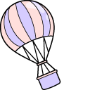 VSCO Girl Air Balloon and Binoculars cursor