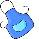 VSCO Girl Apron and Potholder pointer