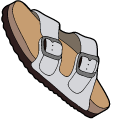 VSCO Girl Arizona Big Buckle Sandals pointer