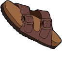 VSCO Girl Arizona Big Buckle Sandals cursor