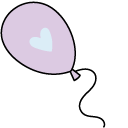 VSCO Girl Balloon and Heart with Wings pointer