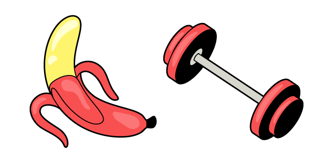 VSCO Girl Barbell and Banana