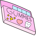 VSCO Girl Blue Bubble Gum cursor