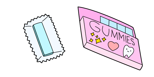 VSCO Girl Blue Bubble Gum