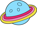 VSCO Girl Blue Planet and OMG Doodle cursor